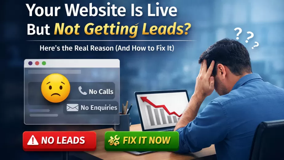 Your Website Is Live but Not Getting Leads Heres the Real Reason And How to Fix It