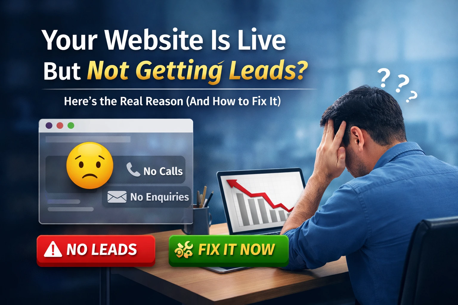 Your Website Is Live but Not Getting Leads Heres the Real Reason And How to Fix It